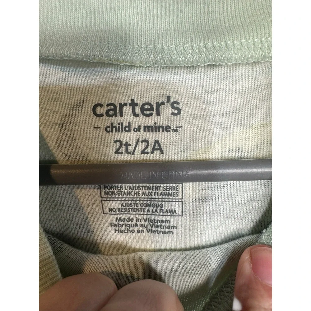 carters child of mine toddler boys sleepwear‎ pajamas outfit set size 2T